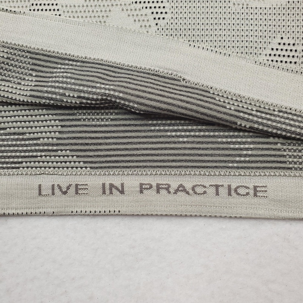 Lululemon Metal Vent Tech Polo Shirt Mens Large Beige Geo Camo Performance Golf - Picture 3 of 9